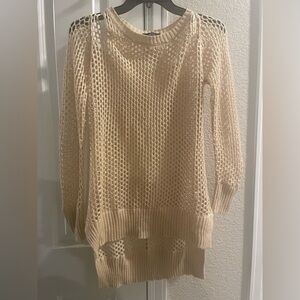 Women's Cream Knit Sweater